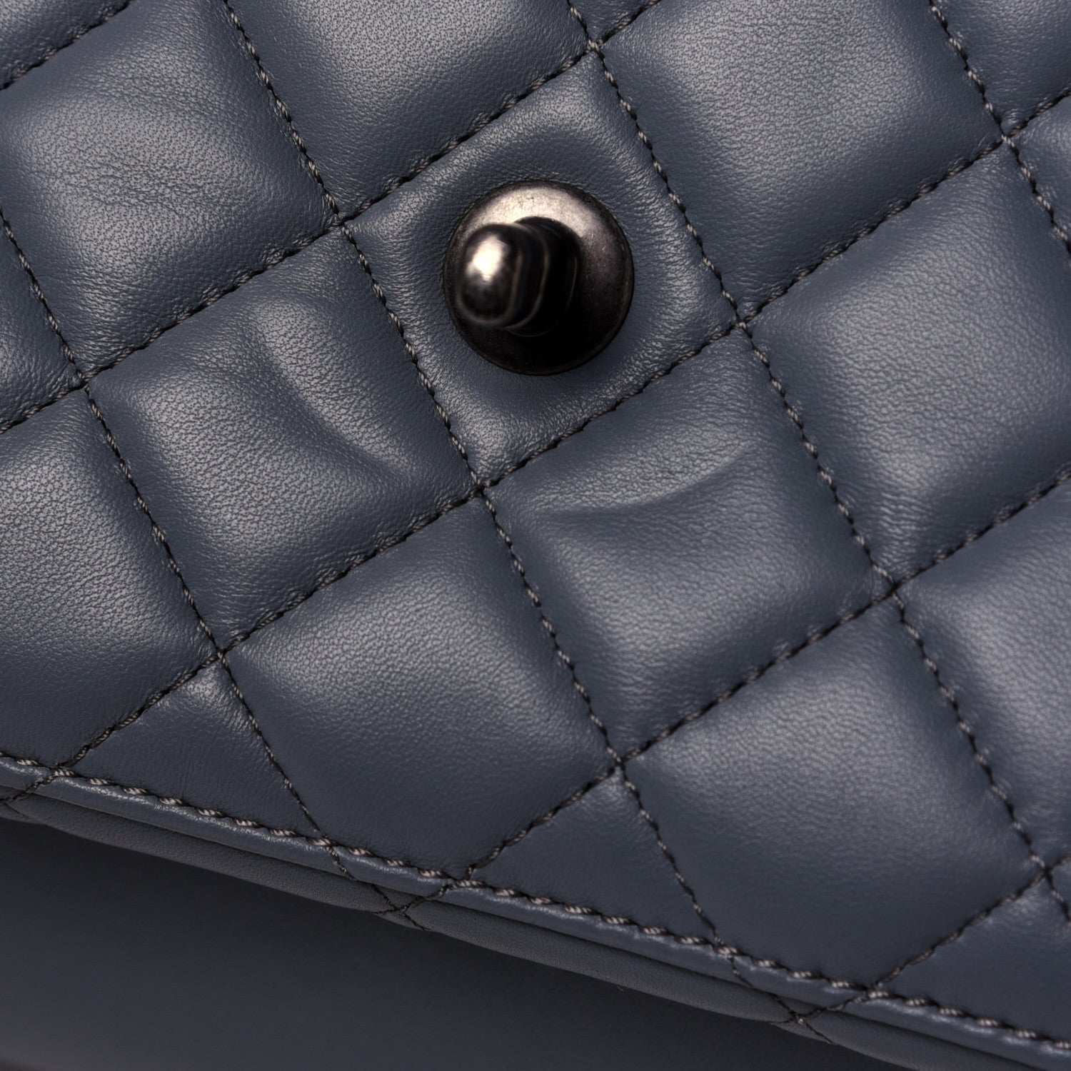 Chanel Lambskin Quilted Hobo Blue 32 of 32
