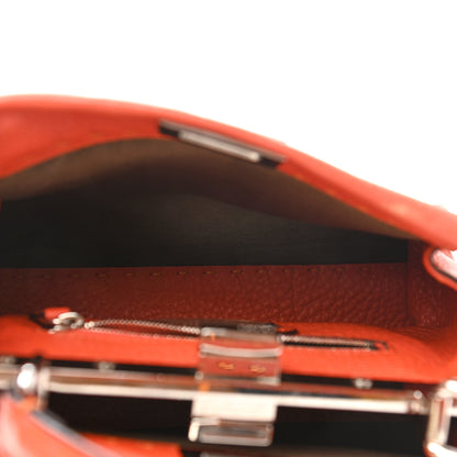 Fendi Cuoio Romano Selleria Mini Peekaboo Iconic Satchel Dark Orange 5 of 9