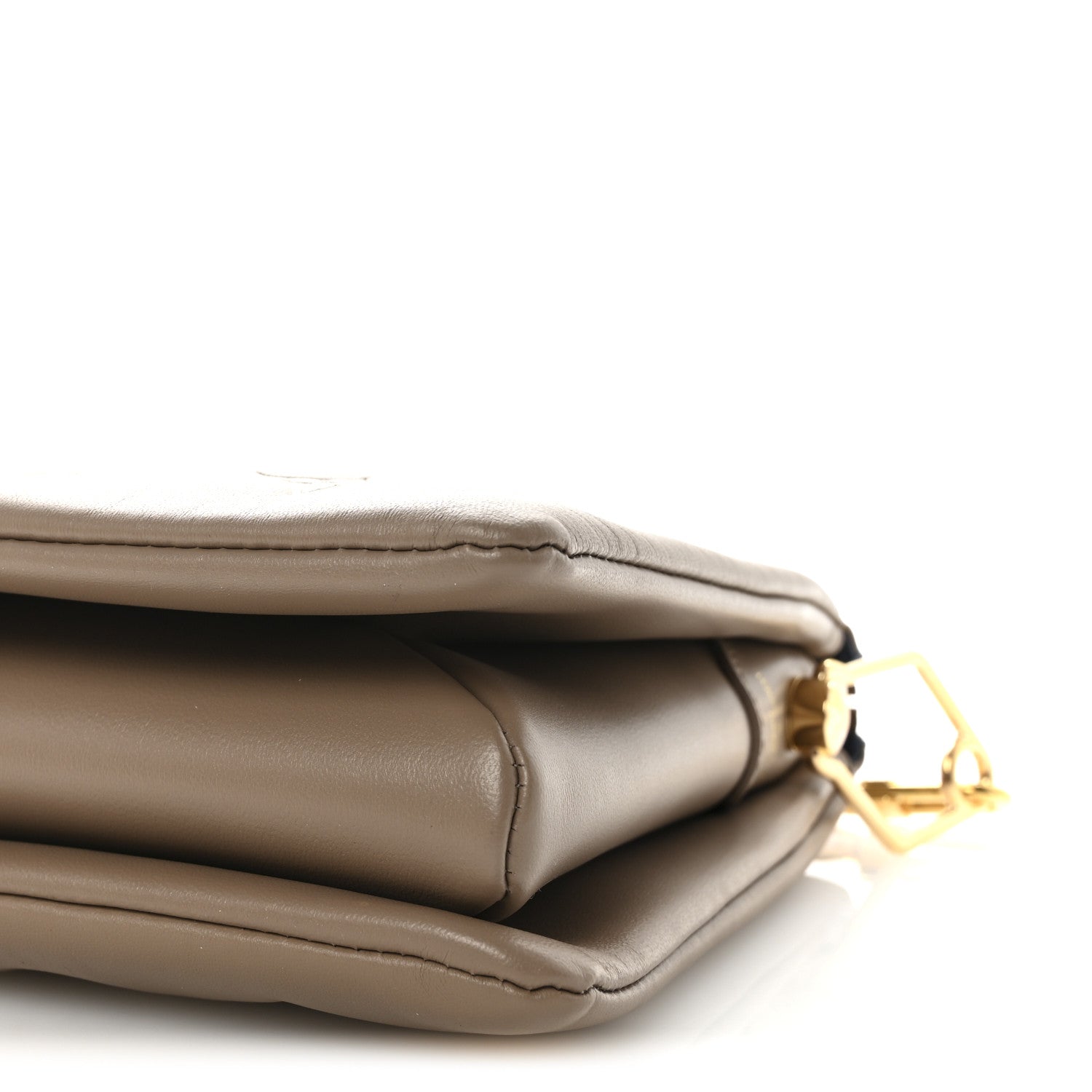 Louis Vuitton Lambskin Embossed Monogram Coussin PM Taupe 1867842