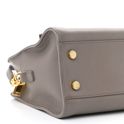Saint Laurent Calfskin Monogram Baby Cabas Fog 9 of 17