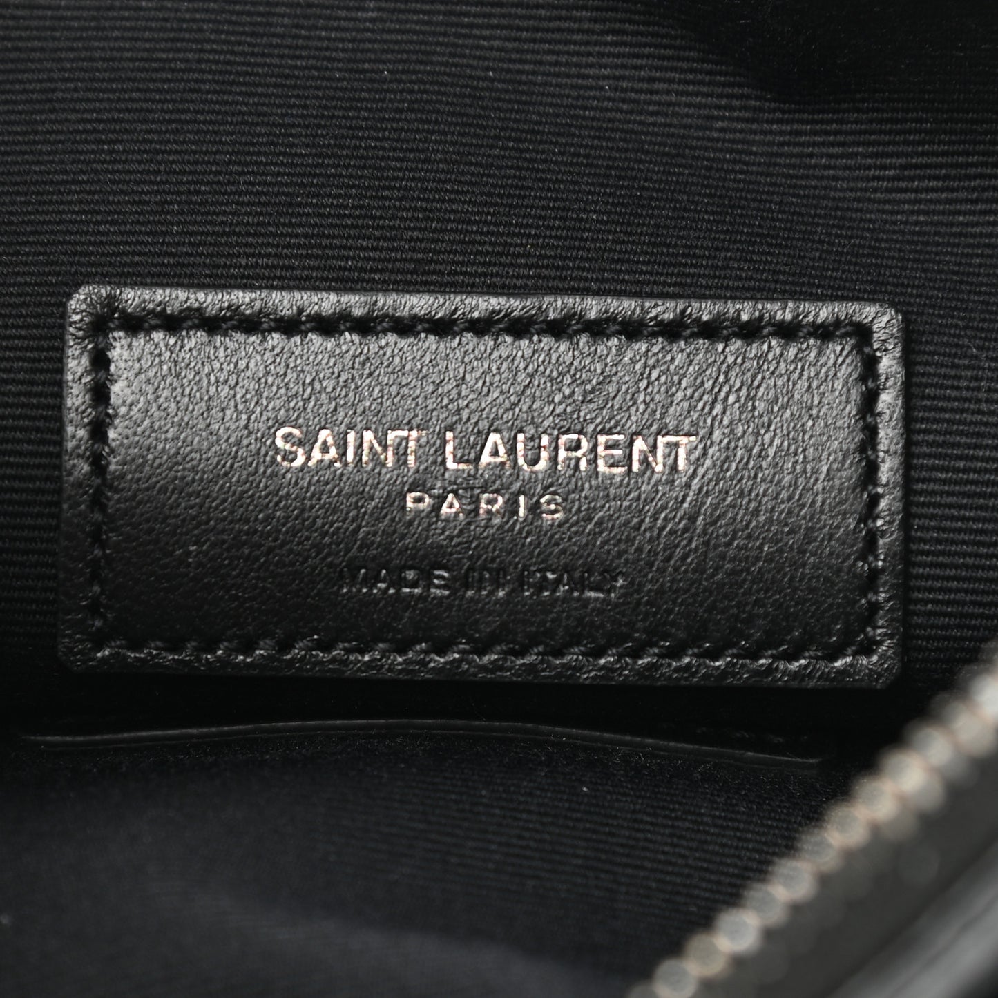 Crinkled Calfskin Matelasse Monogram Niki Bill Pouch Black