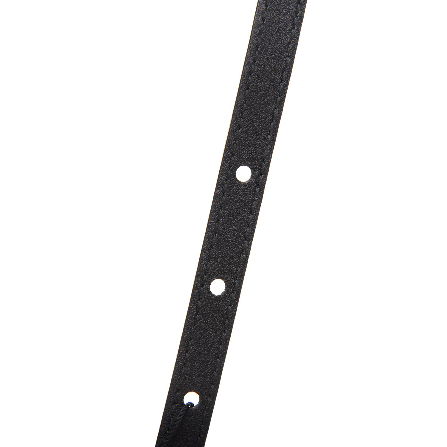 Gucci Calfskin Crystal Tiger Head Buckle Thin Belt 85 34 Black 5 of 5