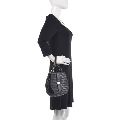 Bottega Veneta BOTTEGA VENETA Nappa Intrecciato Flap Bag Black 2 of 12