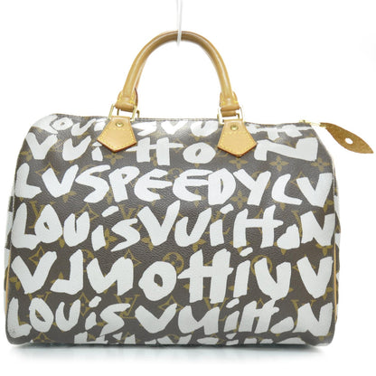 Louis Vuitton Monogram Graffiti Speedy 30 Silver 1 of 7