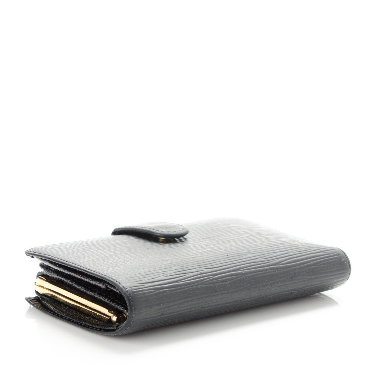 Louis Vuitton Epi French Purse Wallet Black 4 of 9