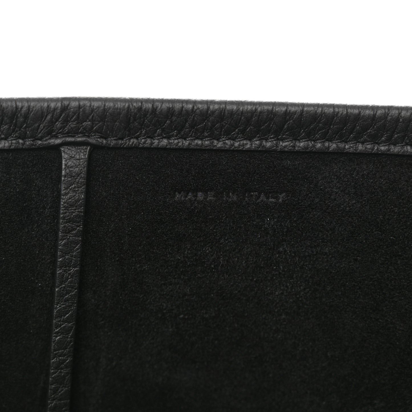 Grained Calfskin Large N/S Park Tote Black