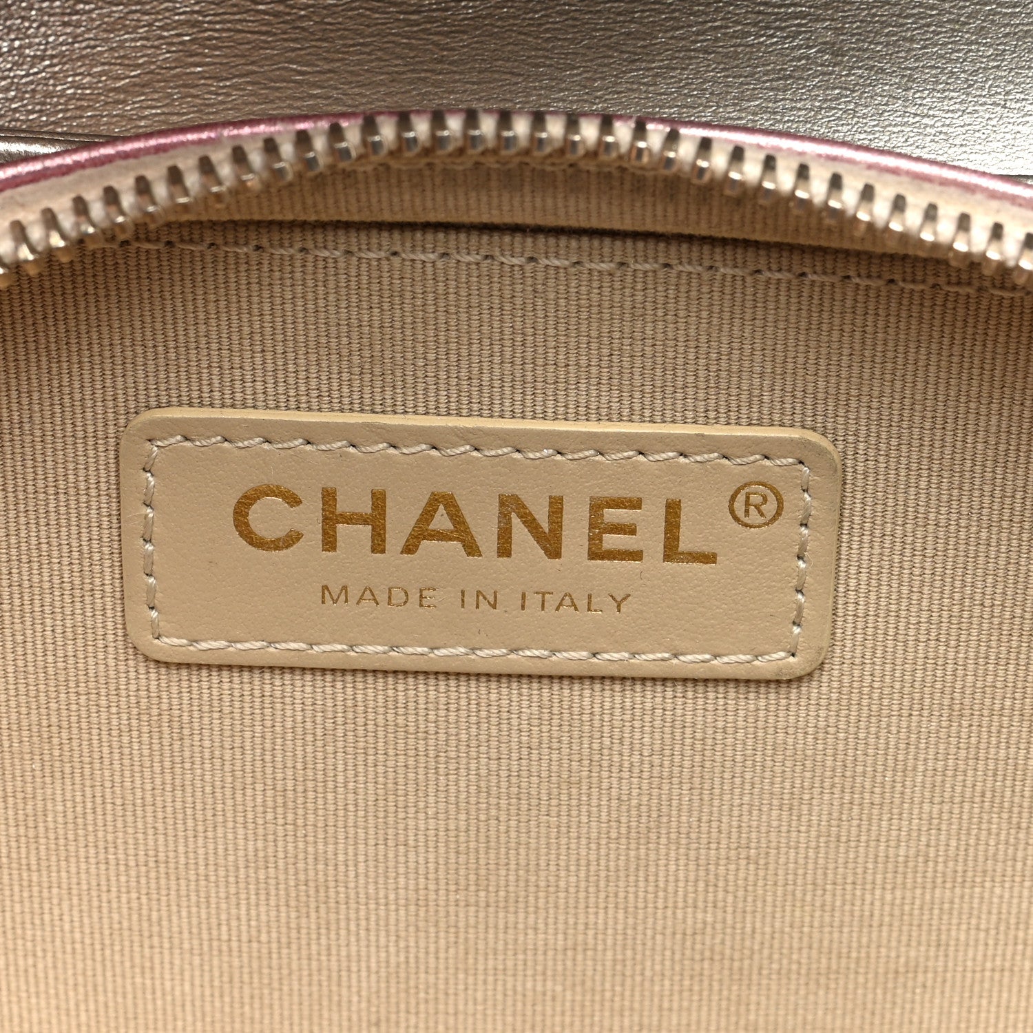 Chanel Metallic Lambskin Like A Wallet Flap Golden Pink 7 of 11