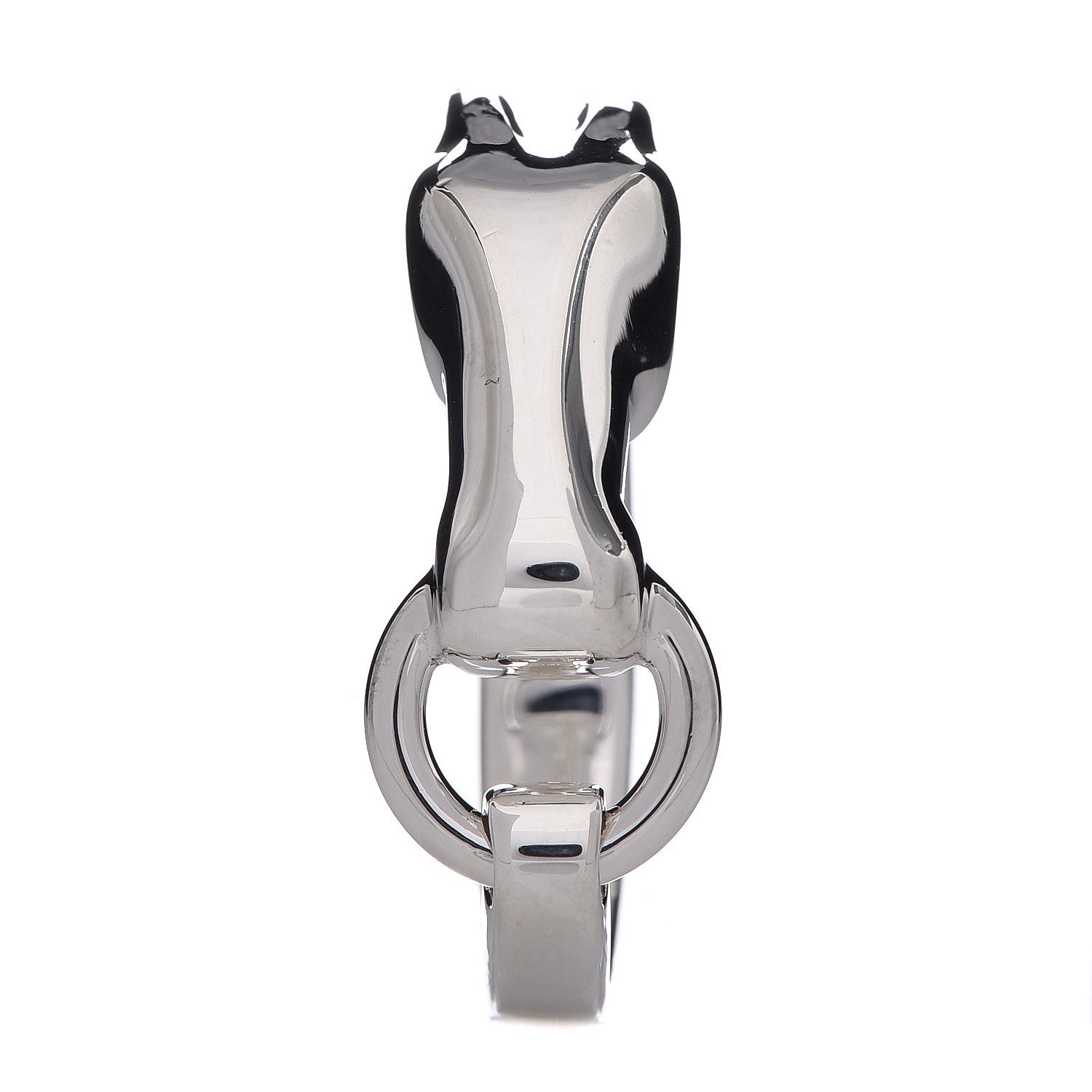 Hermes Sterling Silver PM Galop Ring 53 6.25 1 of 9