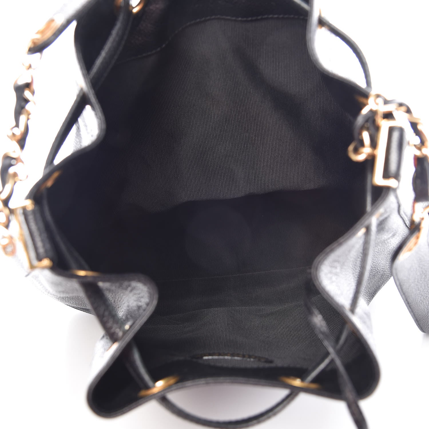 Chanel Caviar CC Drawstring Shoulder Bag Black 6 of 11