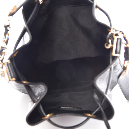 Chanel Caviar CC Drawstring Shoulder Bag Black 6 of 11