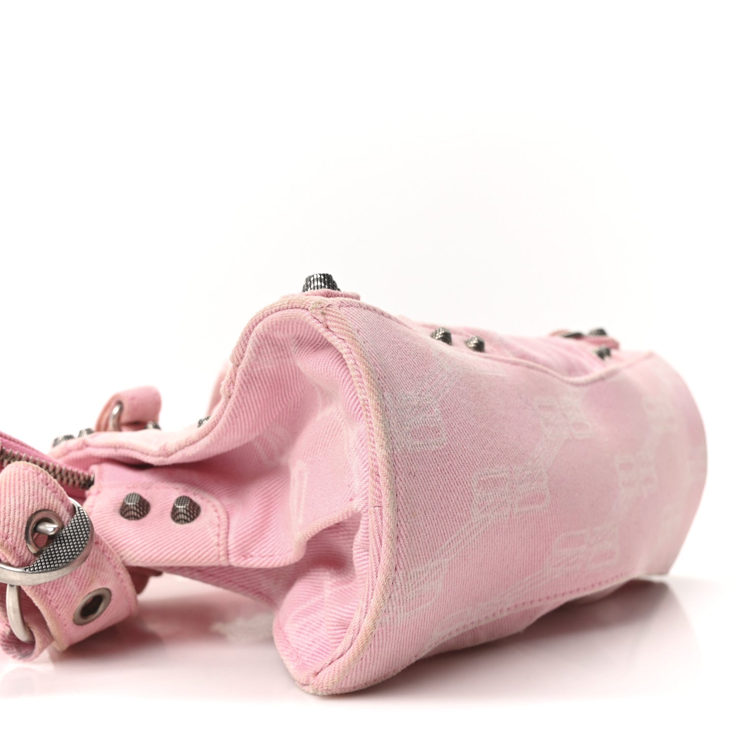 Denim BB Monogram Neo Cagole Handbag XS Pink