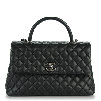 Chanel Caviar Quilted Medium Coco Handle Flap Black 1 of 7