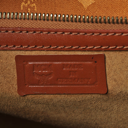 MCM Visetos Top Handle Luggage Cognac 9 of 24