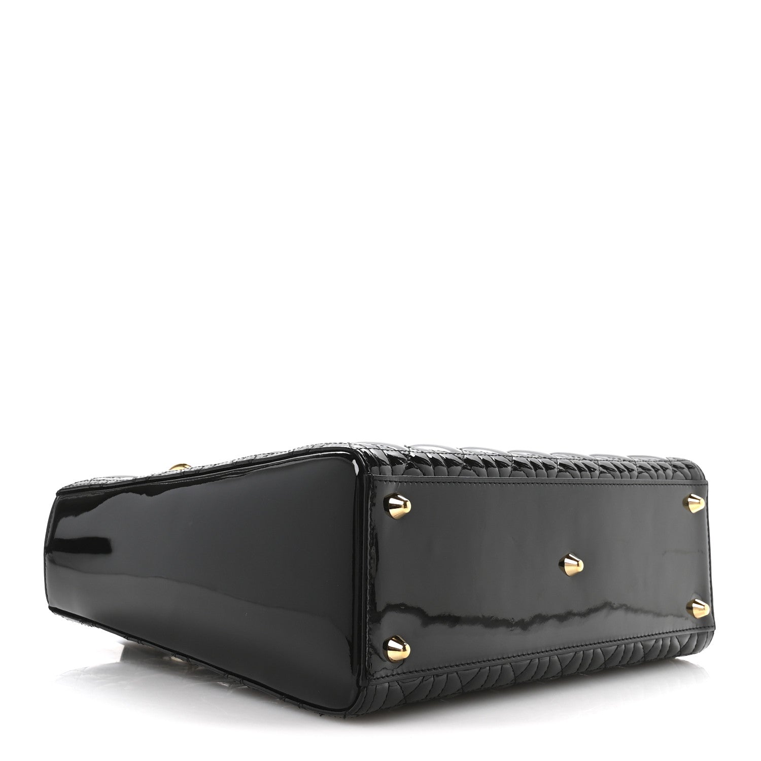 Christian Dior Patent Cannage Large Lady Dior Black 4 of 10