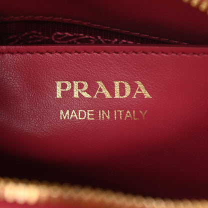Prada Soft Calfskin Impunture Diagramme Dome Crossbody Bag Peonia 6 of 10