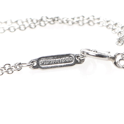 Tiffany Platinum Diamond .17ct Double Chain Solitaire Bracelet 5 of 6