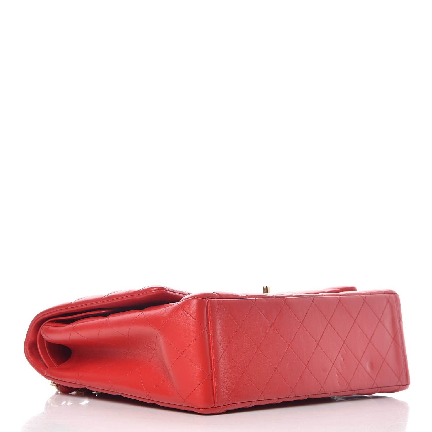 Chanel Lambskin Quilted Maxi Double Flap Red 4 of 15