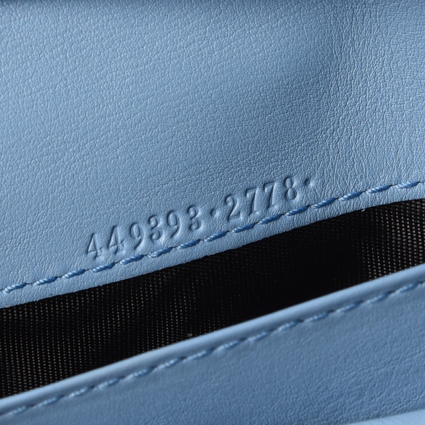 Microguccissima Continental Flap Wallet Mineral Blue