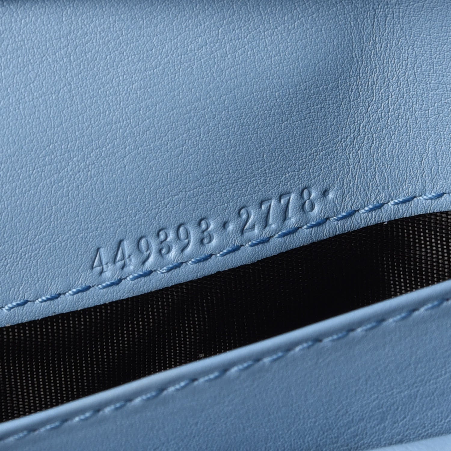Gucci Microguccissima Continental Flap Wallet Mineral Blue 7 of 8