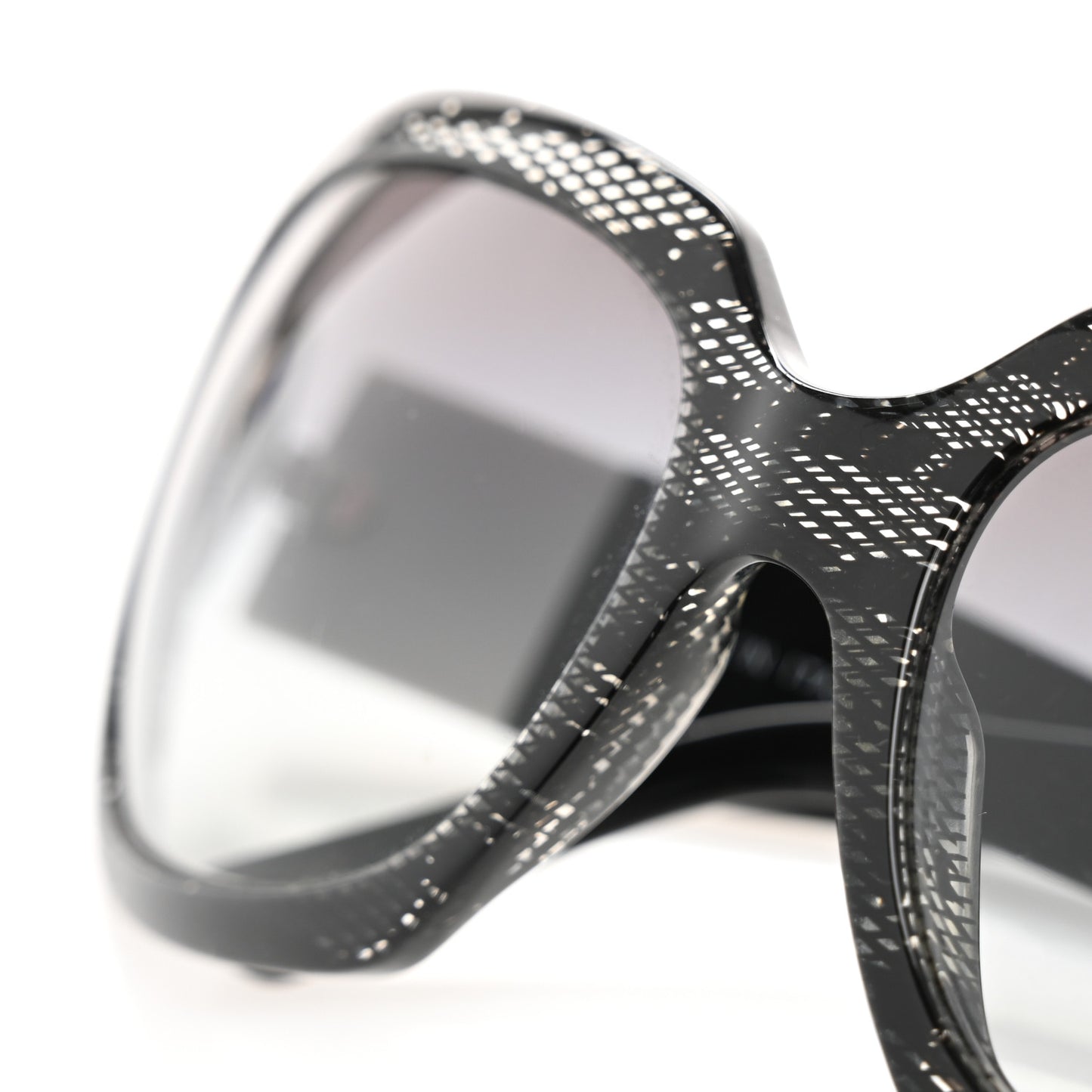 Acetate CC Lace Effect Sunglasses 5146 Black White