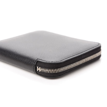 Hermes Epsom Silk'in Compact Wallet Black 7 of 11