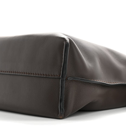 Loewe Calfskin Mini Flamenco Knot Clutch Chocolate 10 of 12