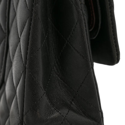 Chanel Lambskin Quilted Medium Double Flap Black 15 of 15
