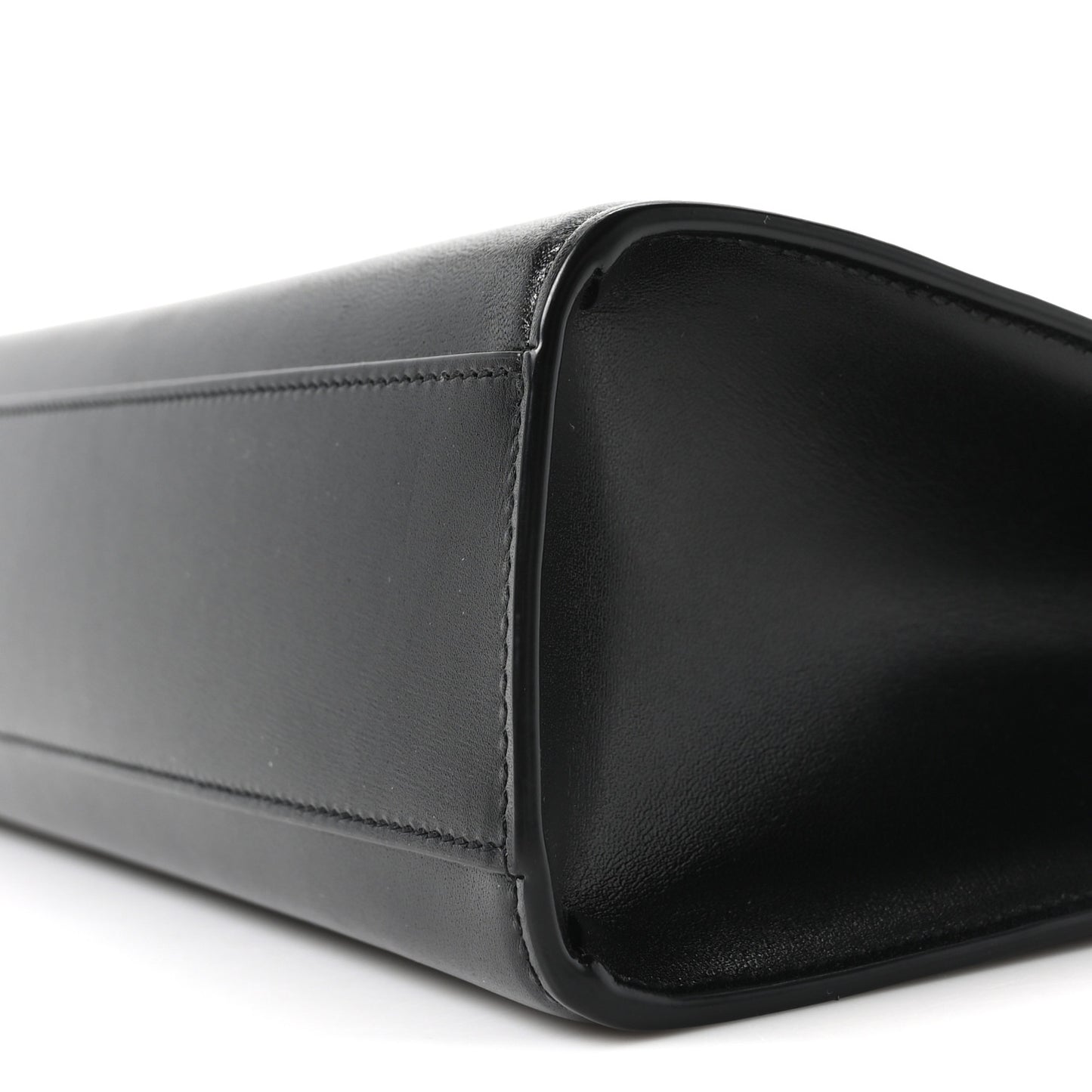 Smooth Calfskin Manhattan Shoulder Bag Black