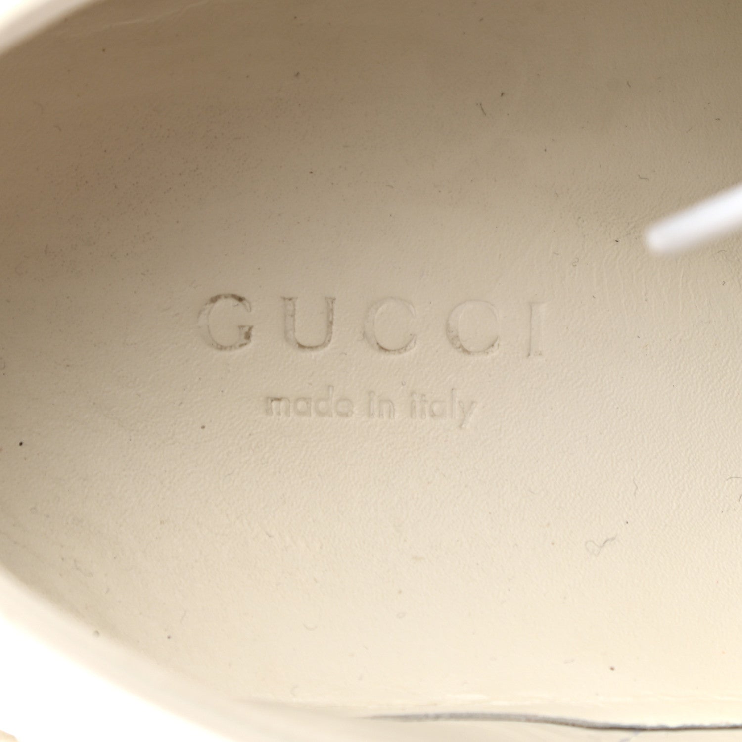 Gucci Calfskin Web Bee Embroidered Womens Ace Sneakers 38 White Green 7 of 18