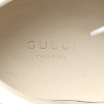 Gucci Calfskin Web Bee Embroidered Womens Ace Sneakers 38 White Green 7 of 18