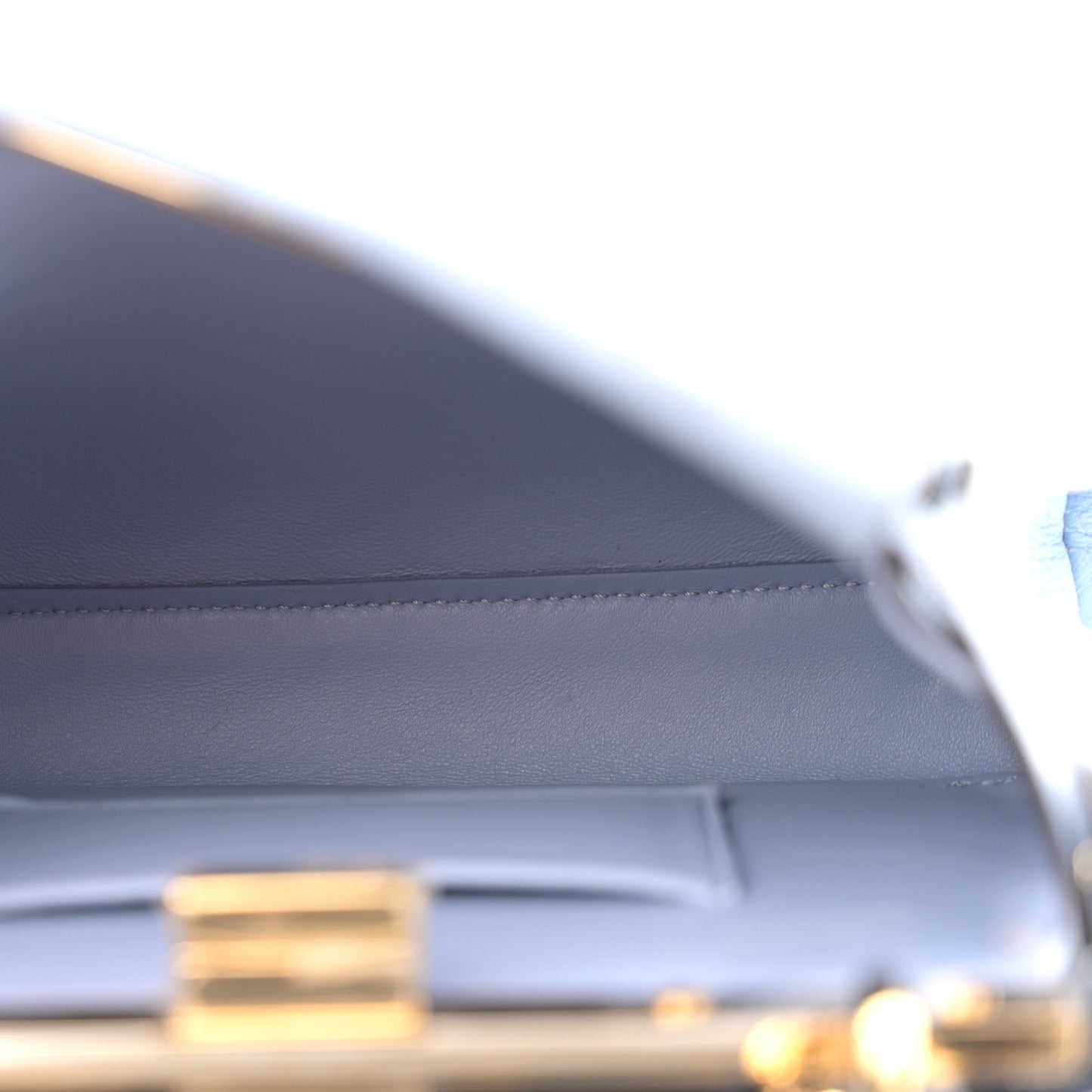 Ostrich Shiny Nappa Mini Peekaboo I SEE U Satchel Baby Boy
