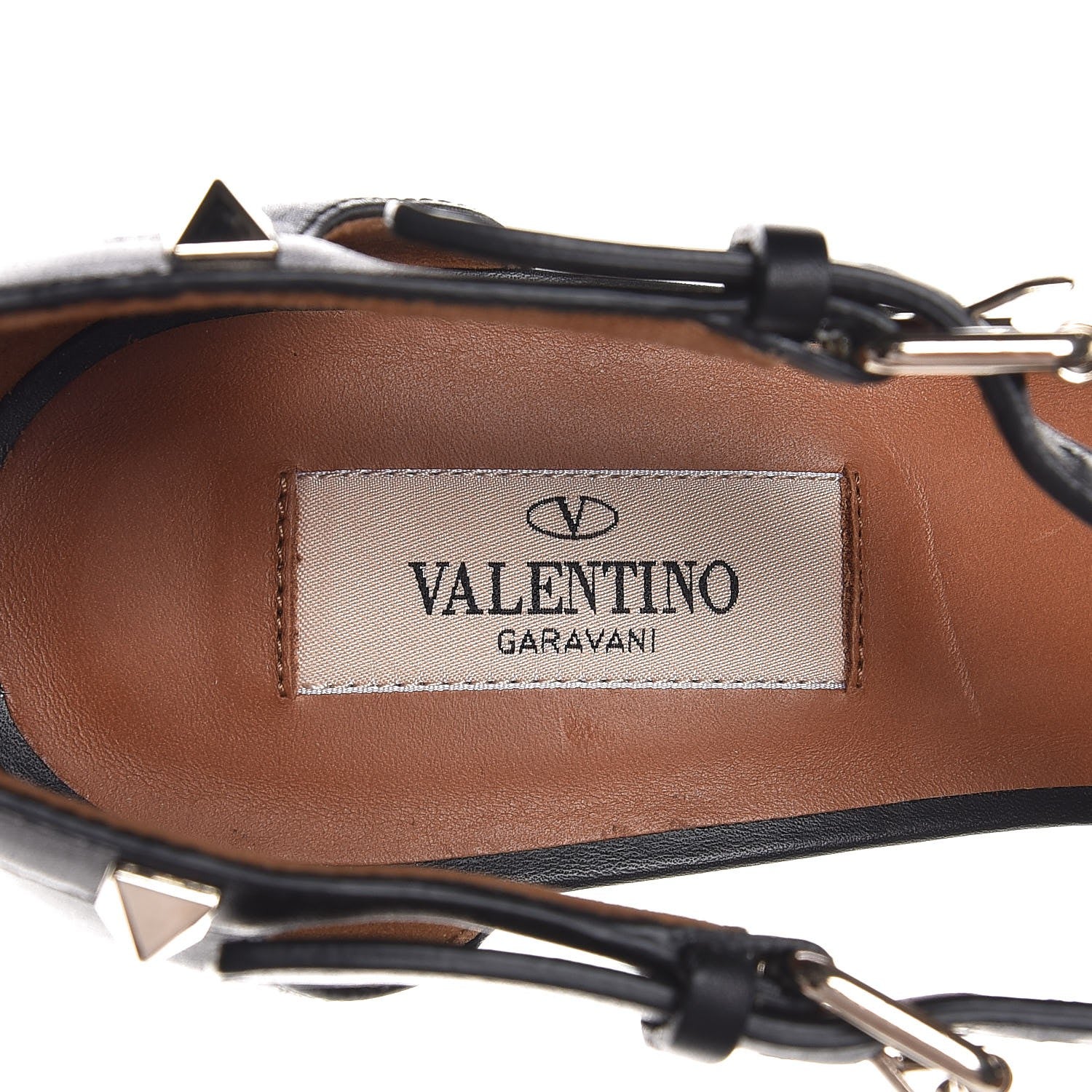 Valentino Garavani Nappa Rockstud Crisscross 70mm Sandals 41.5 Black 7 of 8