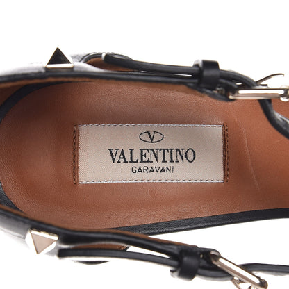 Valentino Garavani Nappa Rockstud Crisscross 70mm Sandals 41.5 Black 7 of 8