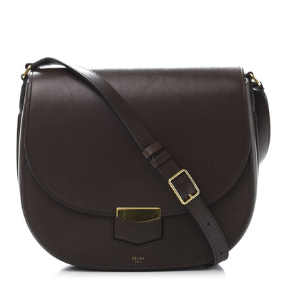 Celine Supersoft Calfskin Medium Trotteur Wood 1 of 13