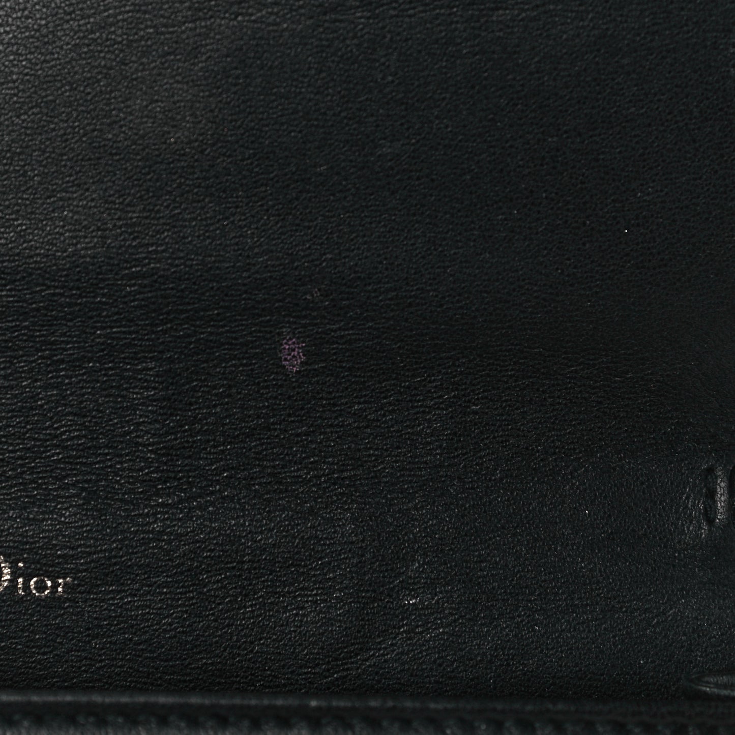 Lambskin Cannage Lady Dior Chain Wallet Black