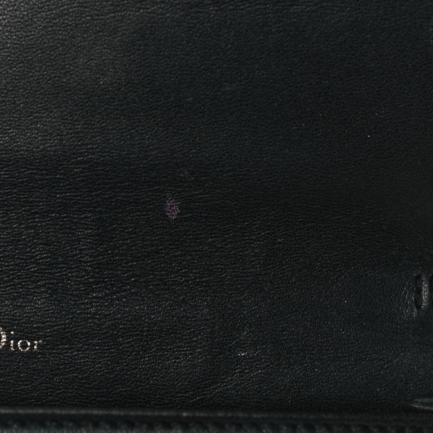 Christian Dior Lambskin Cannage Lady Dior Chain Wallet Black 8 of 9