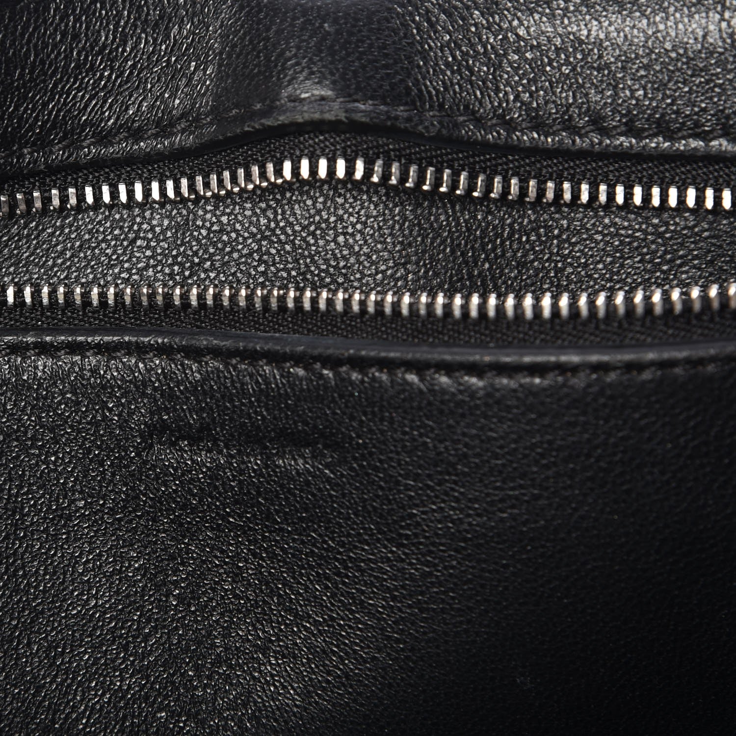 Celine Grained Calfskin Medium Edge Shoulder Bag Black 7 of 8