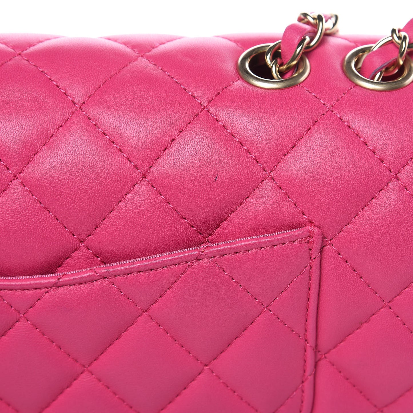 Lambskin Quilted Medium Mademoiselle Chic Flap Pink