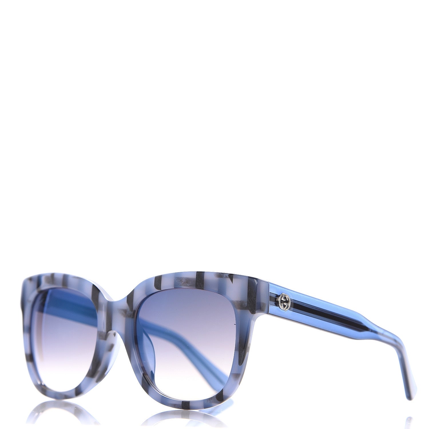 Gucci Acetate Sunglasses GG 3756/F/S Blue 1 of 8