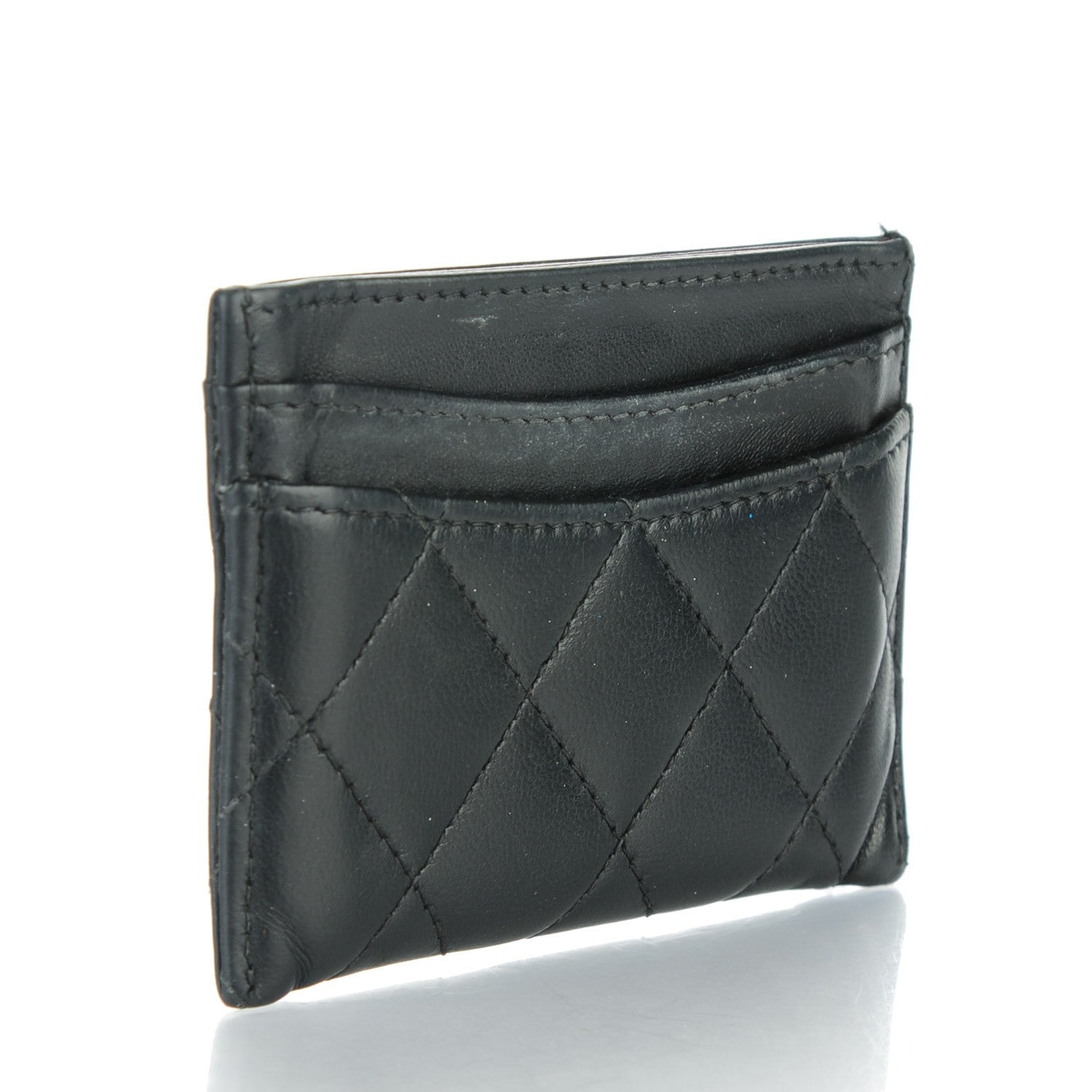 Chanel Lambskin Quilted Card Holder Black 3 of 11