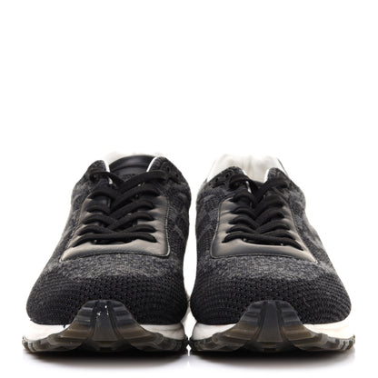 Louis Vuitton Calfskin Damier Run Away Sneakers 8 Graphite 2 of 9