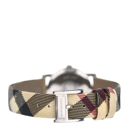 Burberry Stainless Steel Calfskin 28mm Heritage Nova Check Quartz Watch BU1387 3 of 5