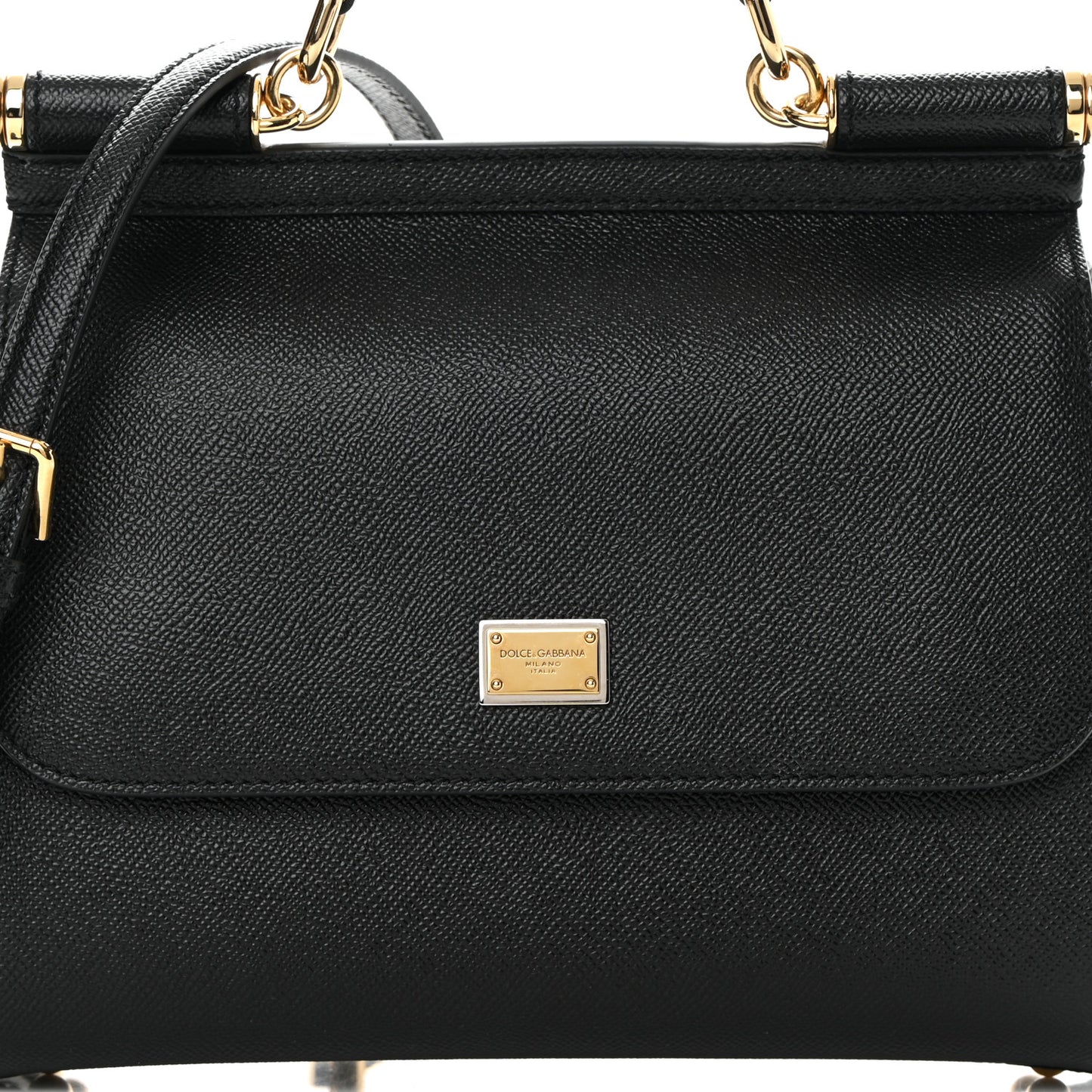 Dauphine Medium Miss Sicily Satchel Black