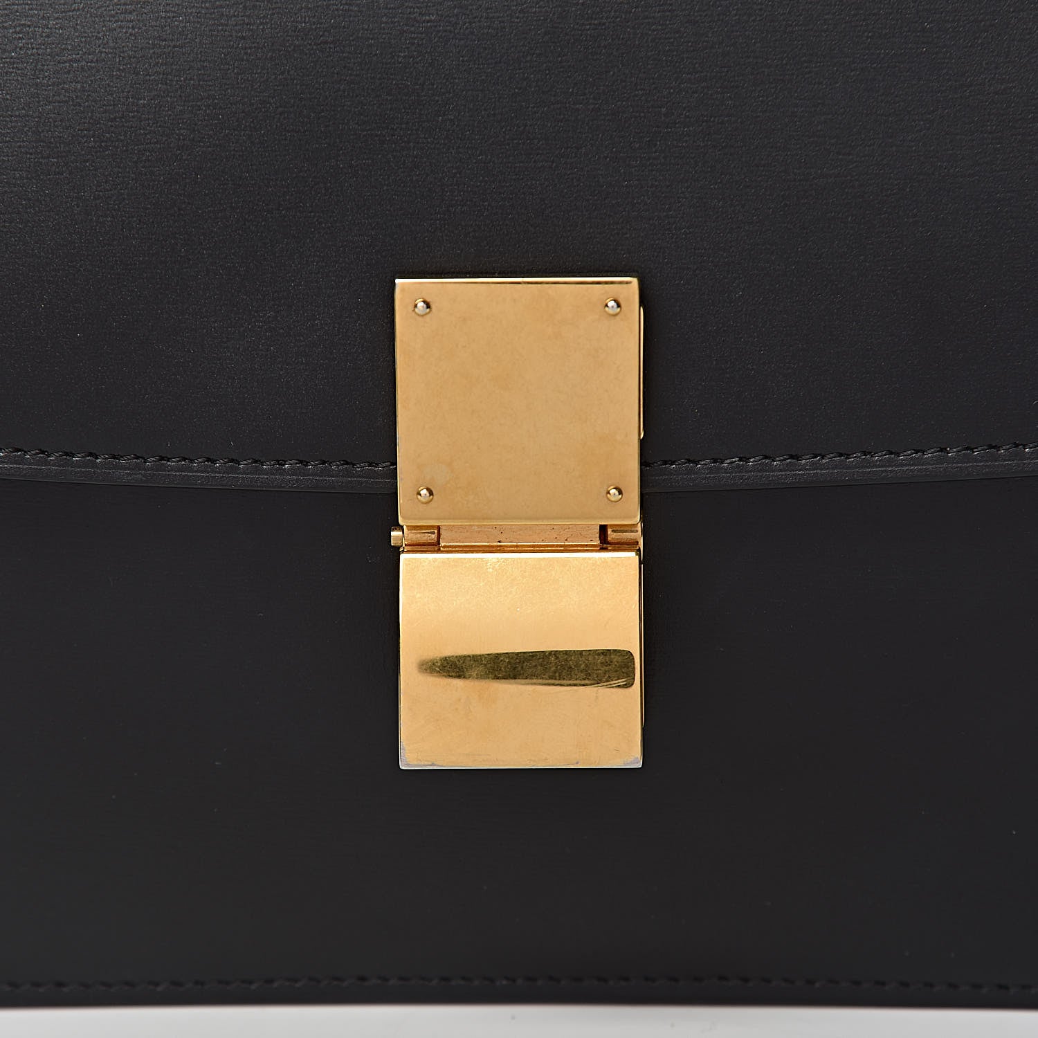 Celine Box Calfskin Medium Classic Box Flap Bag Black 9 of 18