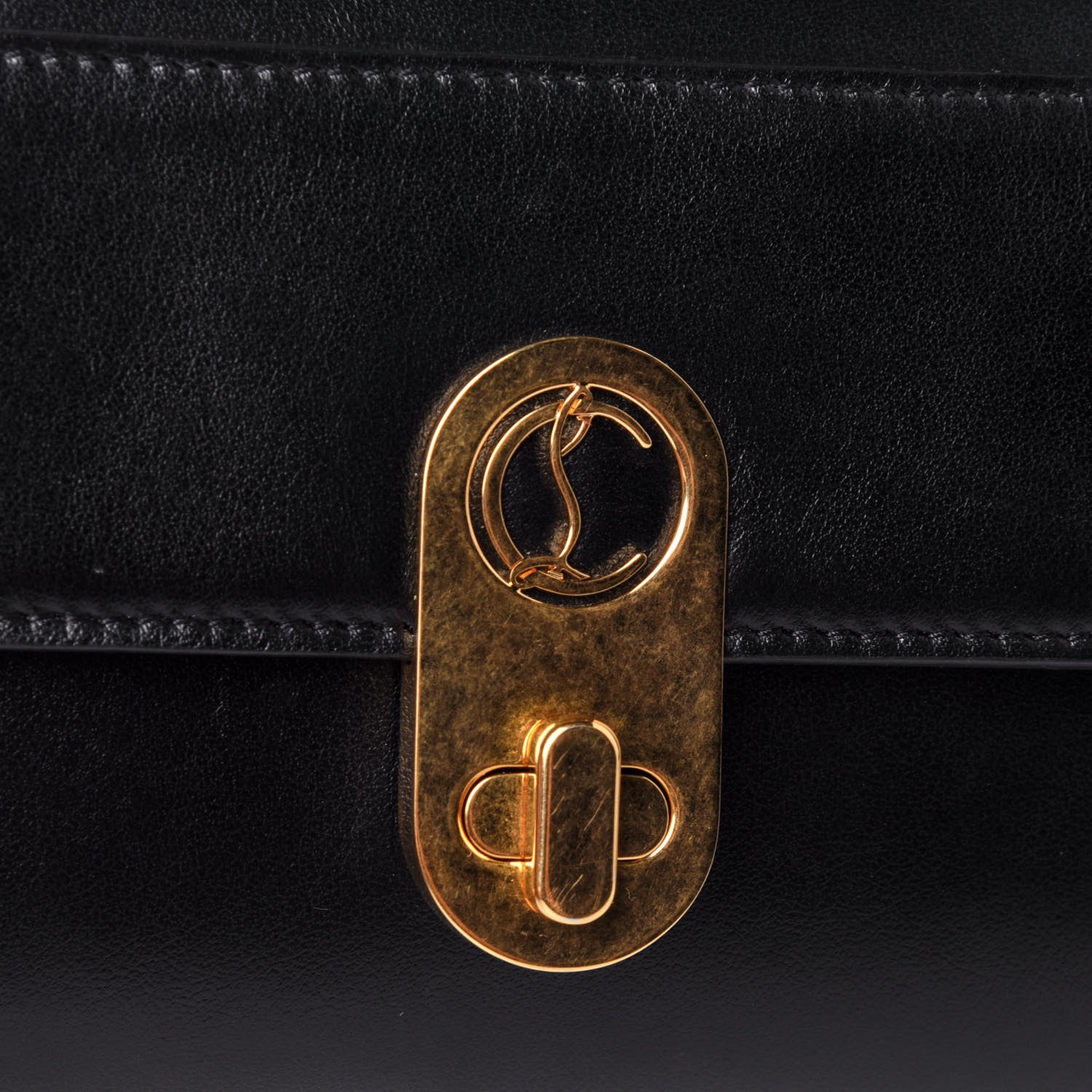 Christian Louboutin Calfskin Elisa Belt Bag Black 10 of 10
