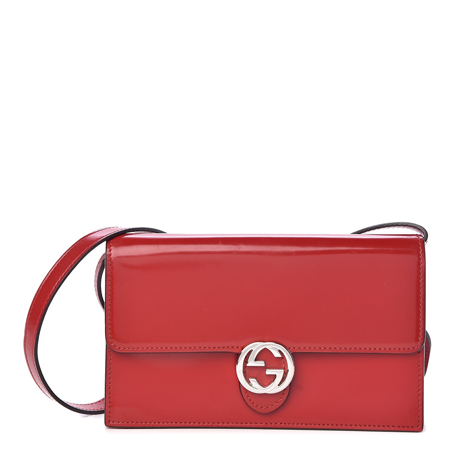 Shade Lux Calfskin Icon Wallet Hibiscus Red
