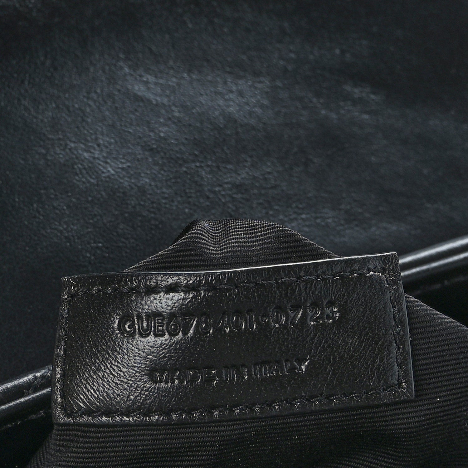 Saint Laurent Calfskin Y Quilted Monogram Monochrome Toy Loulou Crossbody Bag Black 6 of 10