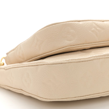 Louis Vuitton Empreinte Monogram Giant Multi Pochette Accessories Cream 6 of 10