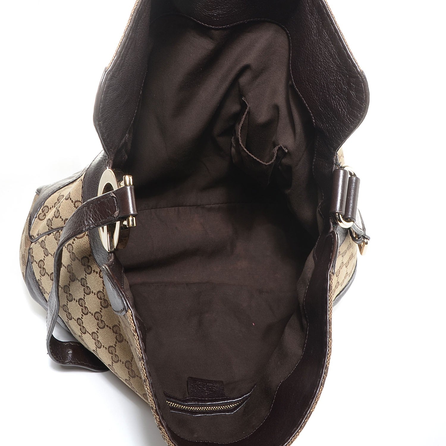 Gucci Monogram Medium Charlotte Hobo Dark Brown 5 of 7
