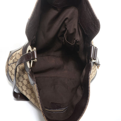Gucci Monogram Medium Charlotte Hobo Dark Brown 5 of 7